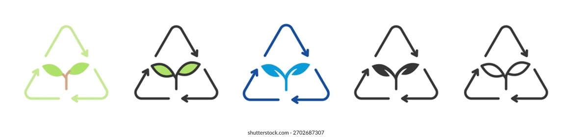 Conjunto de iconos de impacto ambiental Estilo múltiple Varias colecciones