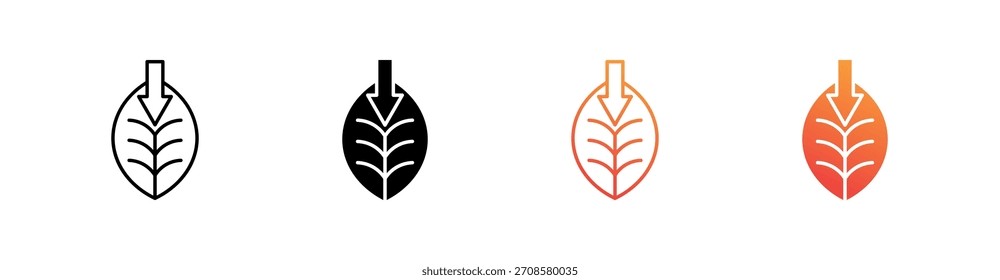 Impacto ambiental Icono de estilo múltiple Conjunto Colección