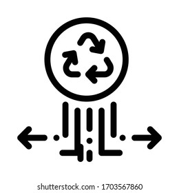 environmental labeling popularity icon vector. environmental labeling popularity sign. isolated contour symbol illustration