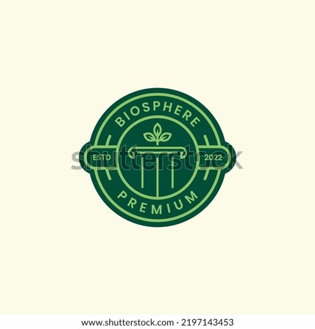 environmental law badge logo design