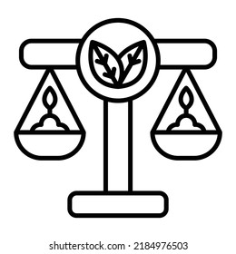 Environmental Law Vector Icon. Can Be Used For Printing, Mobile And Web Applications.