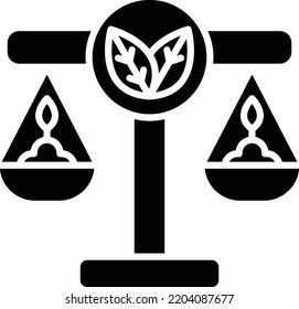 Environmental Law Vector Icon. Can Be Used For Printing, Mobile And Web Applications.