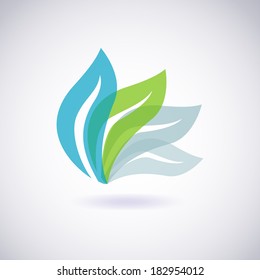 Environmental leaves icon. Vector eco icon