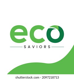 Environmental logo design template with modern shape