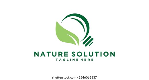 design de logotipo ambiental,luzes e folhas,sustentabilidade,eletrônica,natureza,energia,vetor de design de logotipo,símbolo,ícone,ideia,criativo.