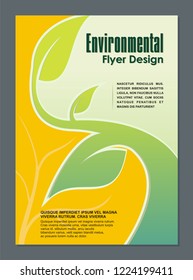 Environmental Modern Flyer Template Design.