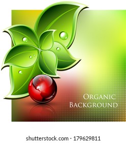 Environmental and organic abstract background - vector illustration