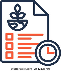 Environmental Planning Icon Color Line Vector Illustration