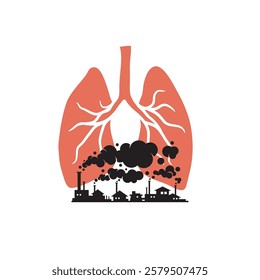 the environmental pollution illustrator icon