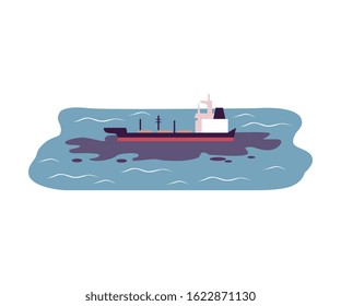 Environmental Pollution Problem and Ecology Harm from Modern Industry Vector Illustration