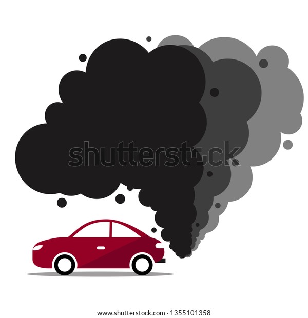 Environmental Pollution Problem Nature Environment Smoke Stock Vector ...
