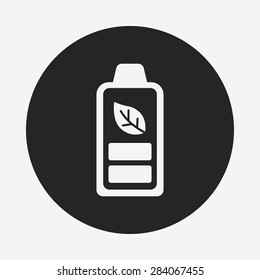 Environmental protection concept battery icon