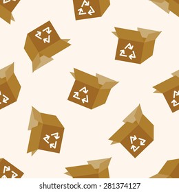 Environmental protection concept, Doing recycle t, cartoon seamless pattern background