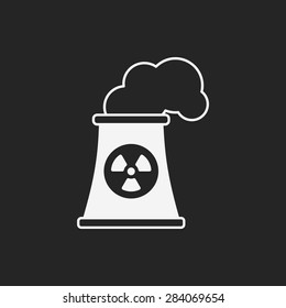 Environmental protection concept factory icon