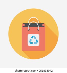 Environmental protection concept flat icon with long shadow,eps10