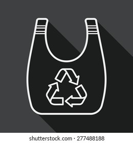 Environmental protection concept flat icon with long shadow,eps1, line icon