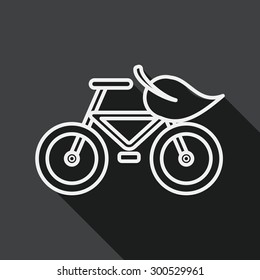 Environmental protection concept flat icon with long shadow,eps1, line icon