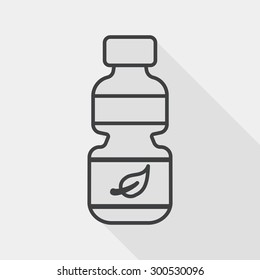 Environmental protection concept flat icon with long shadow,eps1, line icon