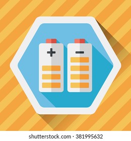 Environmental protection concept flat icon with long shadow,eps10; saving energy