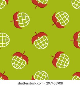 Environmental protection concept flat icon,eps1 seamless pattern background