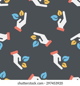 Environmental protection concept flat icon,eps1 seamless pattern background