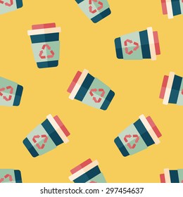 Environmental protection concept flat icon,eps1 seamless pattern background