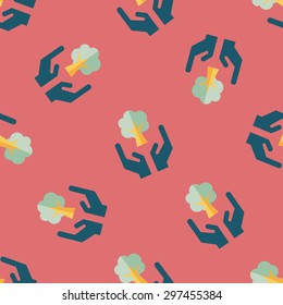 Environmental protection concept flat icon,eps1 seamless pattern background