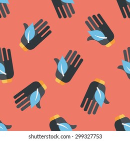 Environmental protection concept flat icon,eps1 seamless pattern background
