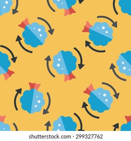 Environmental protection concept flat icon,eps1 seamless pattern background