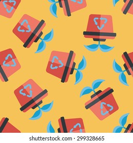 Environmental protection concept flat icon,eps1 seamless pattern background
