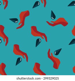 Environmental protection concept flat icon,eps1 seamless pattern background