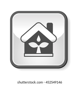 Environmental protection concept greenhouses icon