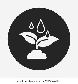 Environmental protection concept; protect forests and ecological plant icon