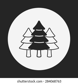 Environmental protection concept; protect forests and ecological plant icon