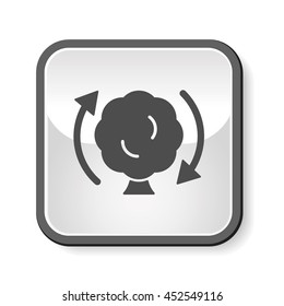 Environmental protection concept; protect forests and ecological plant icon