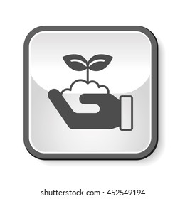Environmental protection concept; protect forests and ecological plant icon
