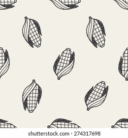Environmental protection concept; Protect our forests and ecological plant; doodle seamless pattern background
