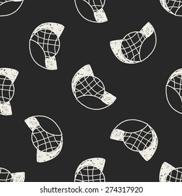 Environmental protection concept; Protect our environment, protect our planet; doodle seamless pattern background