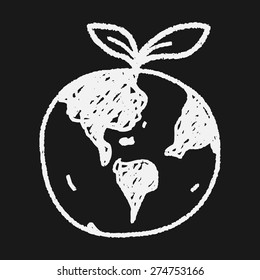 Environmental protection concept; Protect our environment, protect our planet; doodle