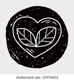 Environmental protection concept; Protect our forests and ecological plant; doodle