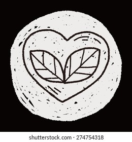 Environmental protection concept; Protect our forests and ecological plant; doodle