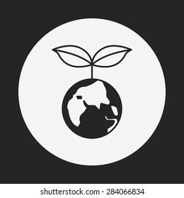 Environmental protection concept protect our planet icon