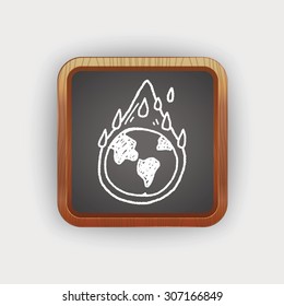 Environmental protection concept; Protect our environment, protect our planet; doodle
