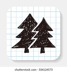 Environmental protection concept; Protect our forests and ecological plant; doodle