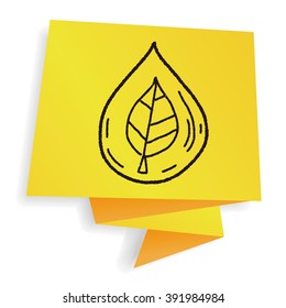 Environmental protection concept; Protect our forests and ecological plant; doodle
