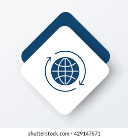 Environmental protection concept protect our planet icon