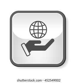 Environmental protection concept protect our planet icon
