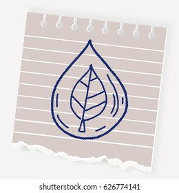 Environmental protection concept; Protect our forests and ecological plant; doodle