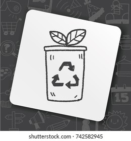 Environmental protection concept; Protect our forests and ecological plant; doodle