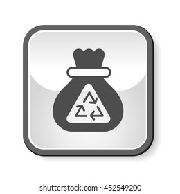 Environmental protection concept recycled garbage icon